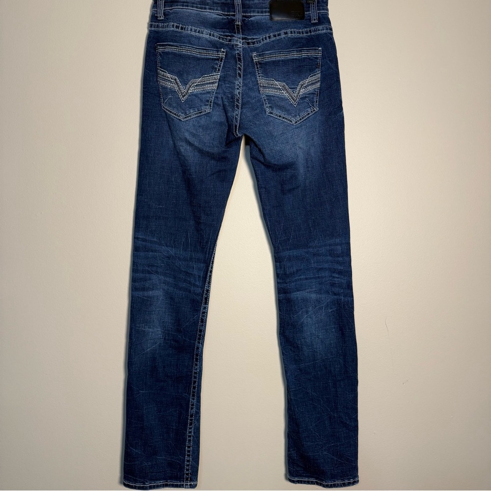 BKE The Buckle Alec Jeans 29x34 dark and light wash faded like new blue jeans - Picture 5 of 6